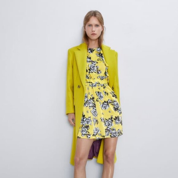 Zara Floral Print Dress With Bow Tie Satin Size M & L 🦋 Bloggers Favorite 🦋 - Picture 1 of 15